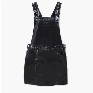 NWT Vinyl Dungaree Dress